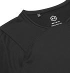 Under Armour - UA Rush Mesh-Panelled Cellient Stretch Tech-Jersey T-Shirt - Black
