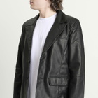 Deadwood Men's Stanley Leather Blazer in Black