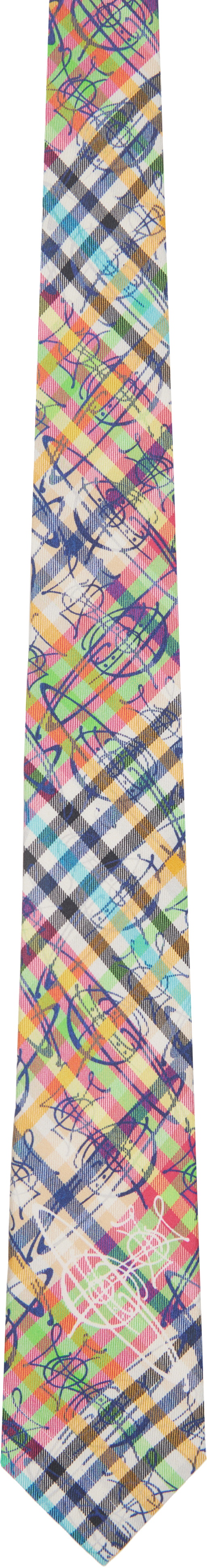 Vivienne Westwood Multicolor 7cm 'Orb Graffiti' Tie