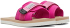 SUICOKE Pink & Beige PADRI Sandals