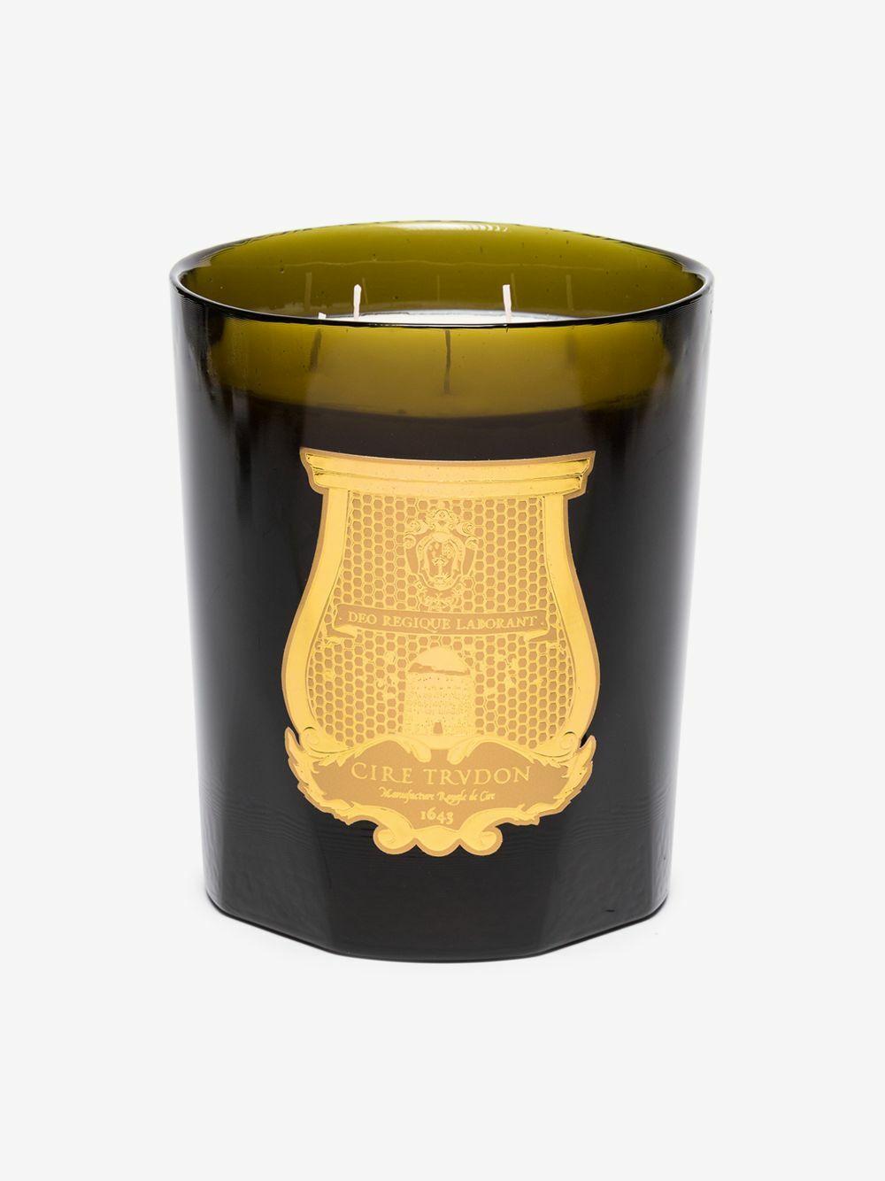 TRUDON Green And White Ernesto Great Candle