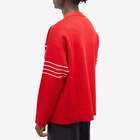 Valentino Men's V Logo Cardigan in Red/Ivory