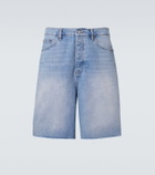 Frame DIstressed denim Bermuda shorts