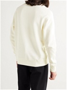 Wood Wood - Hugh Logo-Print Organic Loopback Cotton-Jersey Sweatshirt - Neutrals