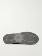 Brunello Cucinelli - Suede and Leather-Trimmed Shell Sneakers - Gray