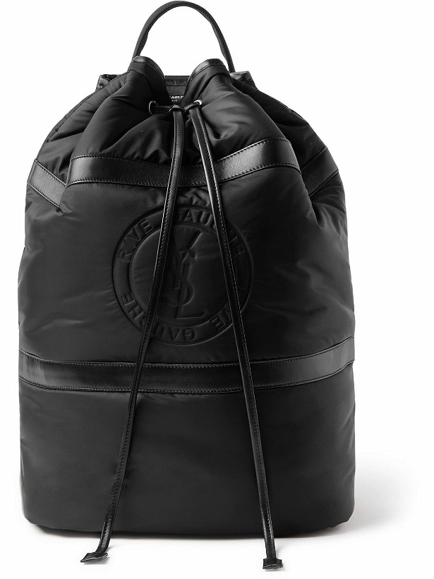 Photo: SAINT LAURENT - Leather-Trimmed ECONYL® Backpack