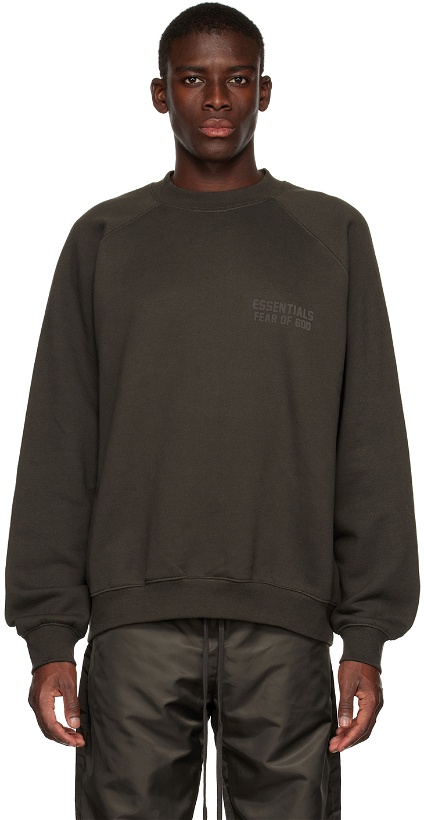 Photo: Essentials Gray Crewneck Sweatshirt