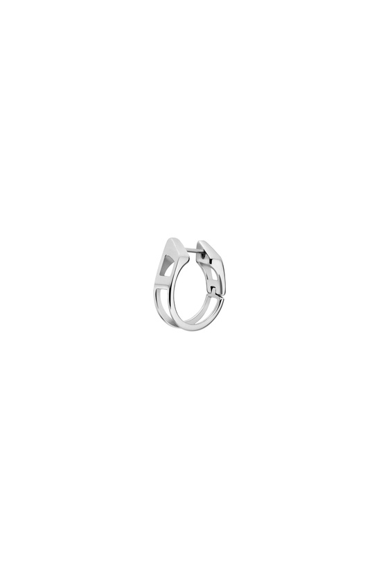 Photo: Diesel Stainless Steel Hoop Earring - Earrings - Unisex - Silver