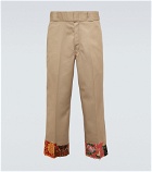Junya Watanabe - Patch-detail pleated cropped pants