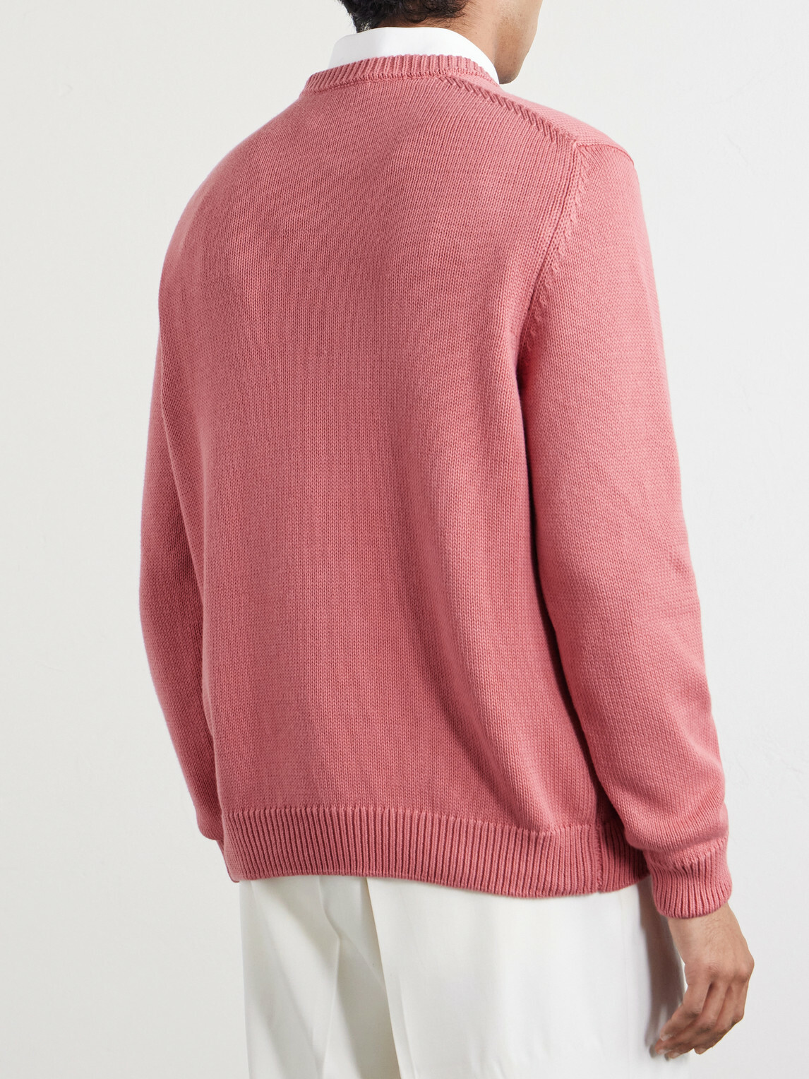Slowear - Slim-Fit Cotton Sweater - Pink