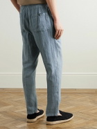 Altea - Mattia Straight-Leg Linen Trousers - Gray