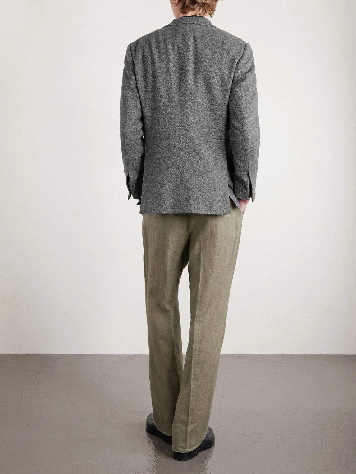 Ralph Lauren Purple label - Herringbone Wool Jacket - Gray