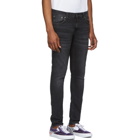 Nudie Jeans Black Tight Terry Jeans