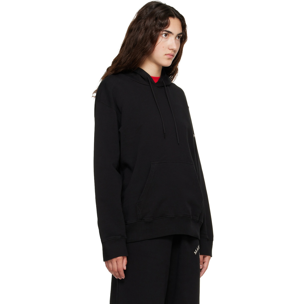 MM6 Maison Margiela Black Mannequin-Print Hoodie