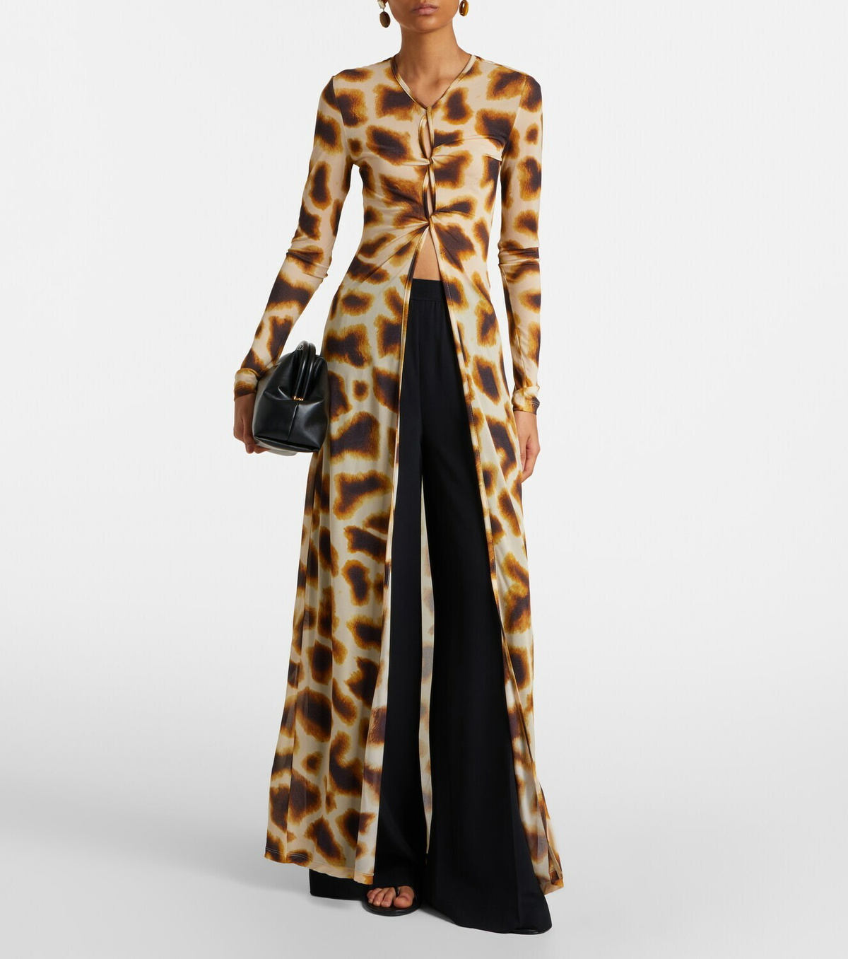 Christopher Esber Printed jersey top