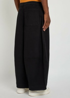 Ymc Deadbeat Wide-leg Stretch-cotton Trousers Black