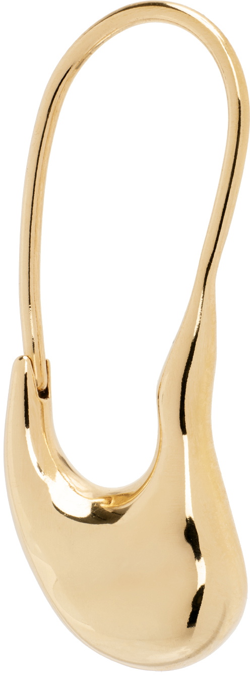 Maria Black Gold Pebble Mini Single Earring