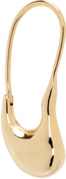 Maria Black Gold Pebble Mini Single Earring