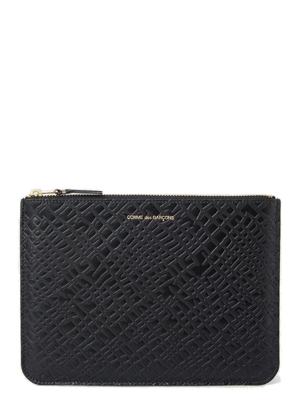 Photo: Embossed Roots Pouch Bag in Black