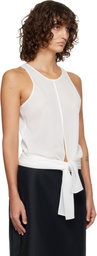 LE17SEPTEMBRE White Self-Tie Sleeveless Tank Top