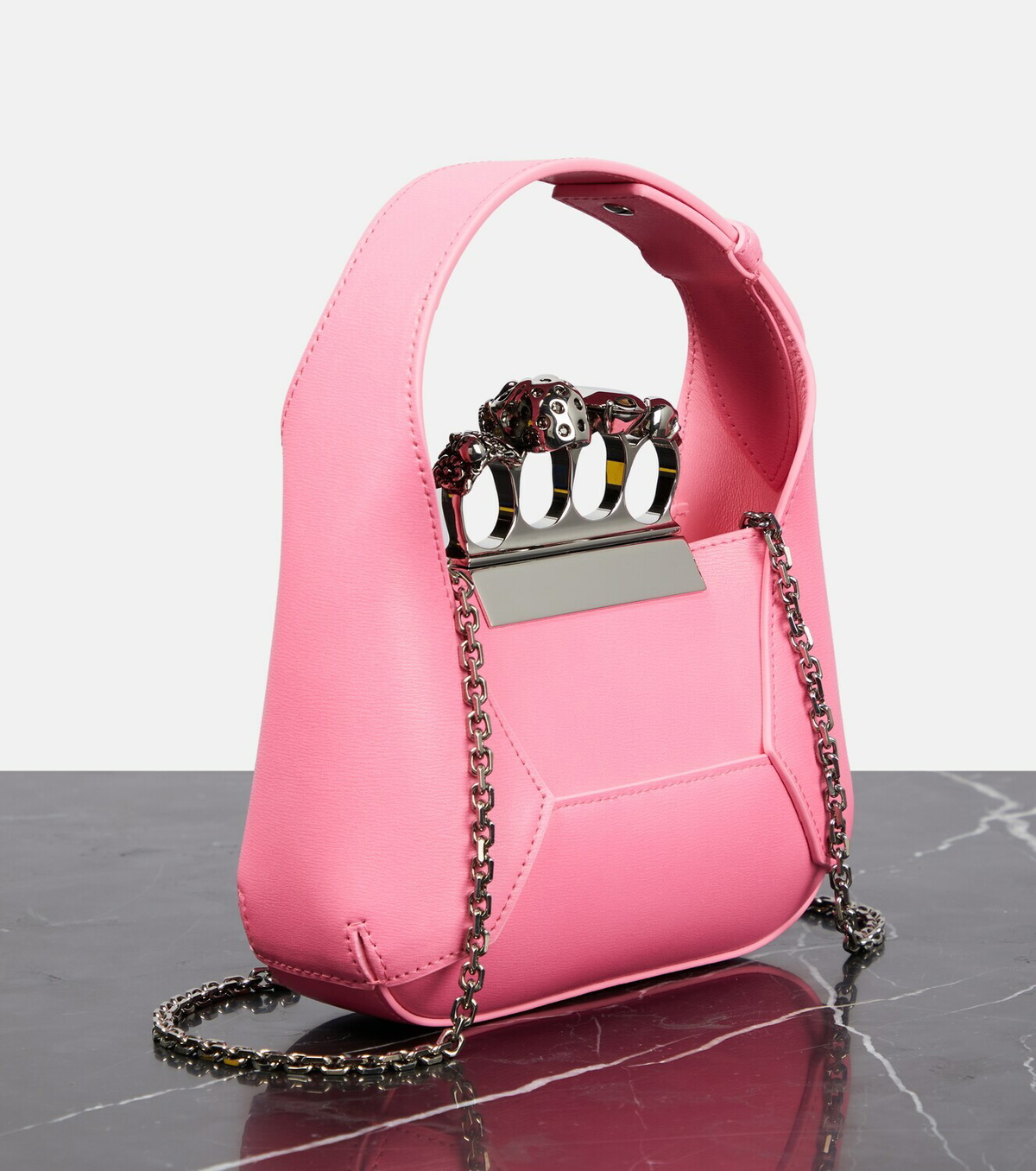 Alexander McQueen Jewelled Mini leather tote bag Alexander McQueen