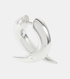 Balenciaga Force Horn XS sterling silver hoop earrings