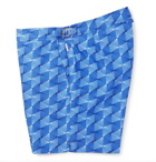 Orlebar Brown - Bulldog Mid-Length Printed Swim Shorts - Men - Blue