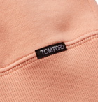 TOM FORD - Garment-Dyed Fleece-Back Cotton-Jersey Sweatshirt - Pink