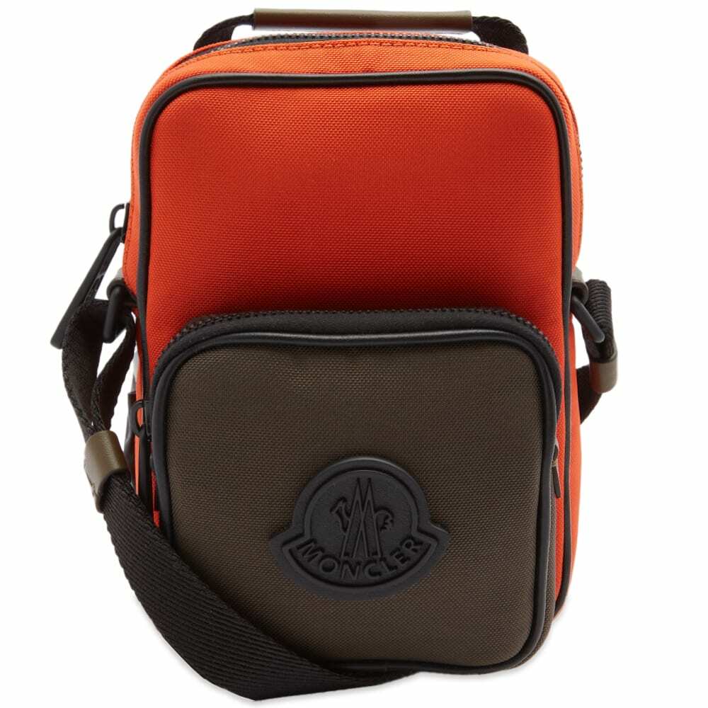 Moncler Men's Yehor Cross Body Bag in Orange Moncler