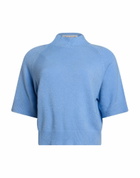 Manila Grace Womens Turtleneck Light in Blue