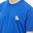 Maison Kitsuné Men's Chillax Fox Patch Classic T-Shirt in Deep Blue