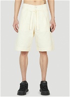 Stone Island Shadow Project - Compass Patch Bermuda Shorts in Cream