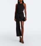 David Koma Cutout draped minidress