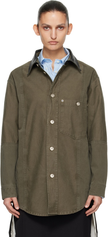Photo: Wales Bonner Khaki Brixton Shirt Jacket