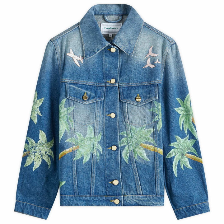Photo: Casablanca Women's Denim Jacket in Washed Denim