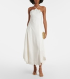 Simkhai Gillian linen-blend midi dress