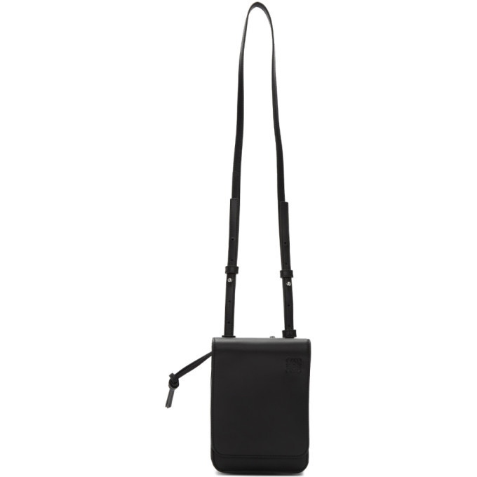 Photo: Loewe Black Flat Crossbody Bag