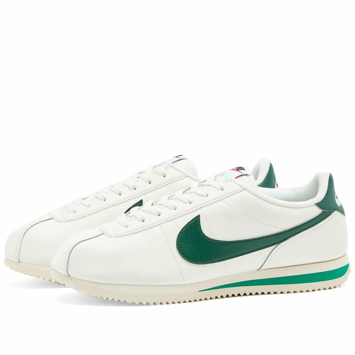 Photo: Nike W Cortez Sneakers in Sail/Malachite/Black