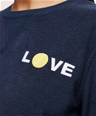 Brooks Brothers Women's Cotton Terry LOVE Sweatshirt | Navy