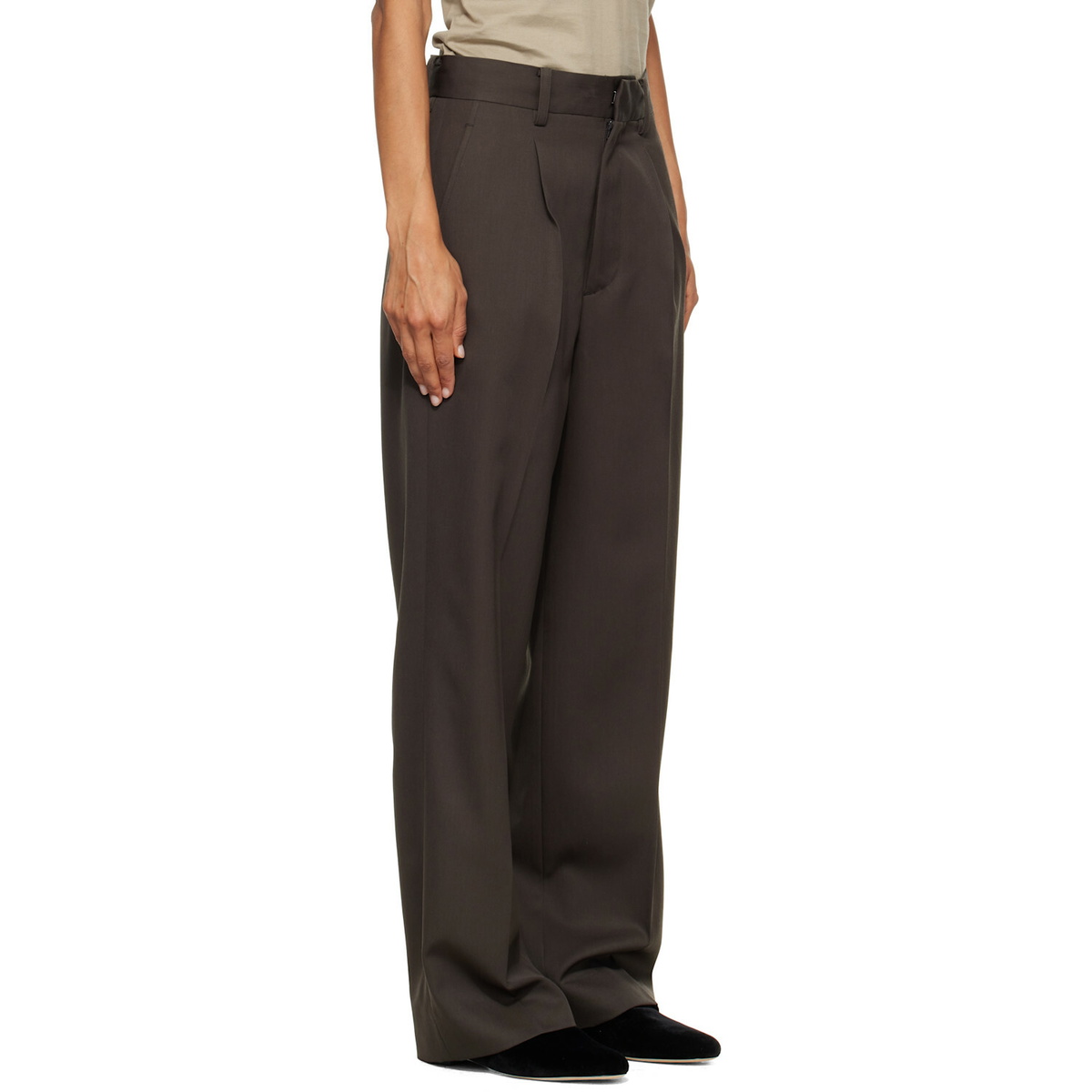 ssstein Gray Straight Trousers