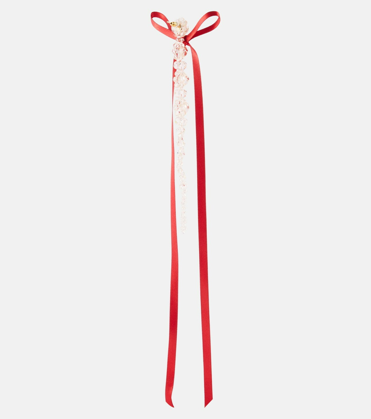 Simone Rocha Bow-embellished crystal drop earrings Simone Rocha