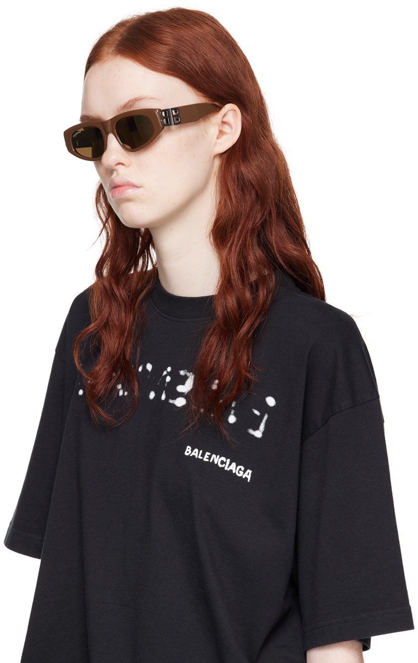Balenciaga Brown Dynasty D-Frame Sunglasses Balenciaga display picture 2