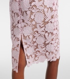 Self-Portrait Lace pencil skirt