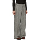 Loewe Black and White Houndstooth Pleated Trousers