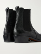 TOM FORD - Dagger Lizard-Effect Leather Chelsea Boots - Black
