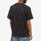 Dries Van Noten Men's Hertz Animal Print T-Shirt in Black