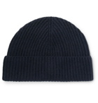 Lock & Co Hatters - Ribbed Cashmere Beanie - Blue