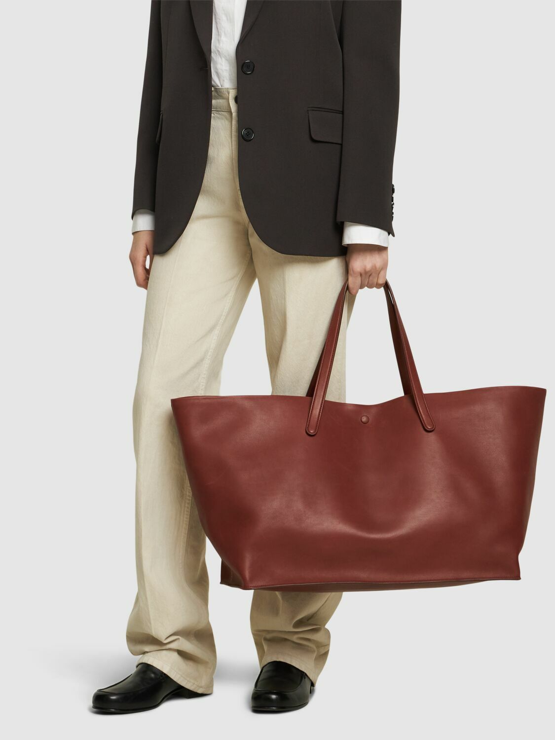 THE ROW Xl Idaho Leather Tote Bag The Row