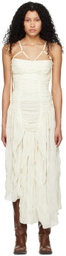 Elena Velez SSENSE Exclusive Off-White Midi Dress
