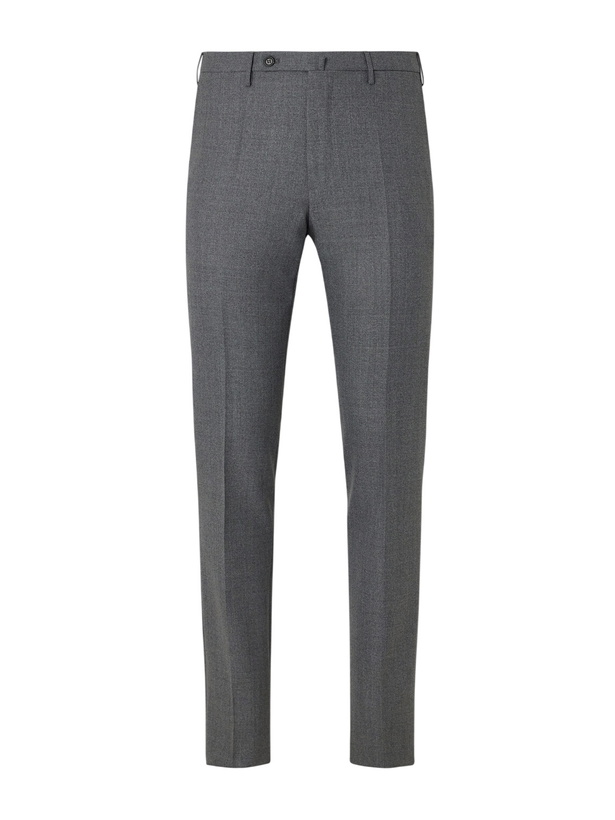 Photo: Slowear - Straight-leg Wool-Canvas Trousers - Gray